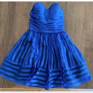 Betsey Johnson Strapless Dress in Cobalt Blue 4